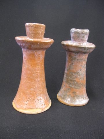 Pair of Burlon Craig N.C. Pottery