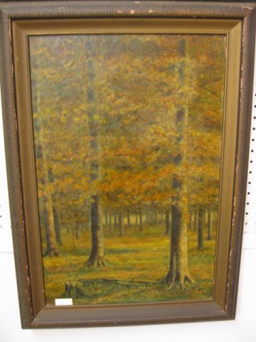 Maxine E Wisner Oil Autumn Landscapewith 14d3d4