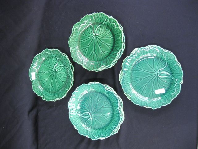 12 Wedgwood Majolica Leaf Plates