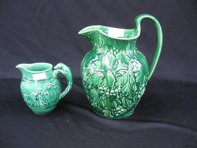 2 Wedgwood Majolica Pitchers 4 14d40a