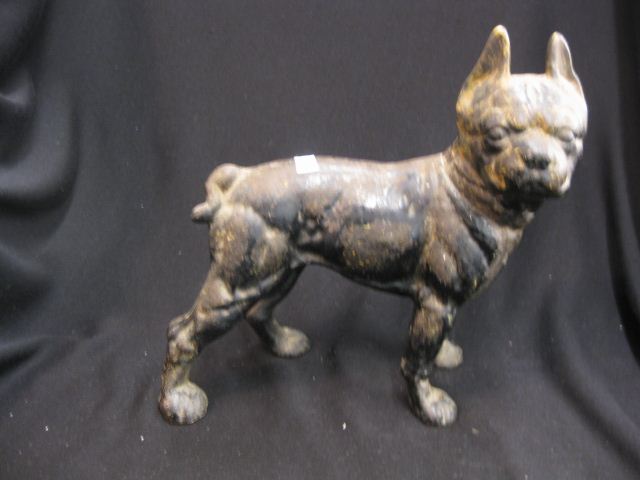 Cast Iron Figural Doorstop of a BullTerrier