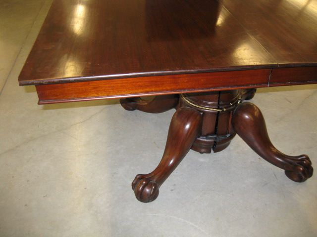 Mahogany Dining Table large base withlion