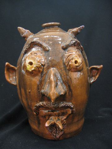 Southern Pottery Face Jug devil 14d488