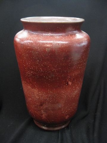Holland Art Pottery Vase red volcanic