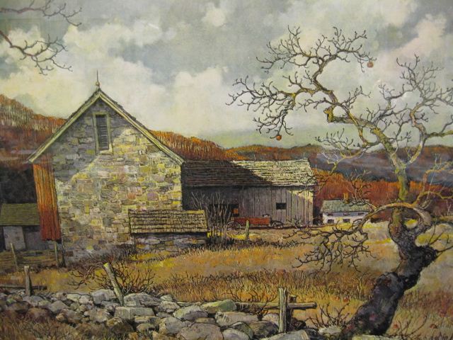 Eric Sloane Lithograph of a Farm 14d497