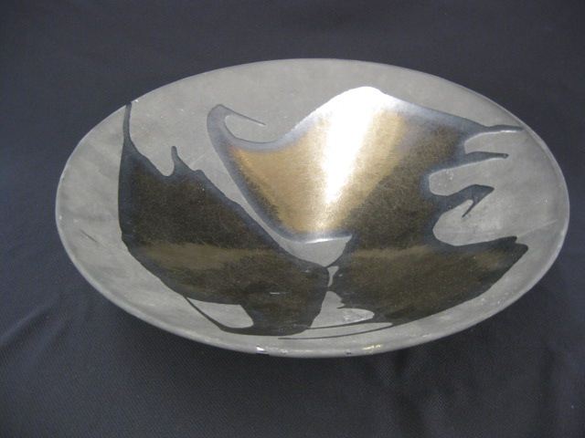 Haeger Art Pottery Bowl iridescent glaze