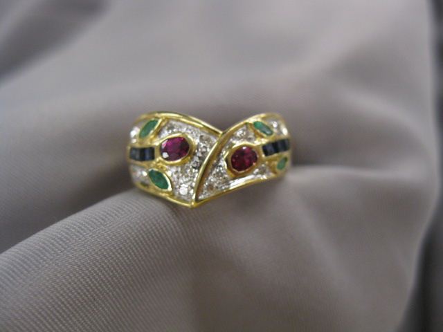 Ruby Emerald Sapphire Diamond 14d4b3