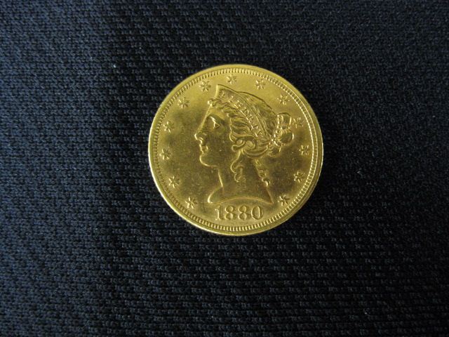 1880 U S 5 00 Liberty Head Gold 14d4c8