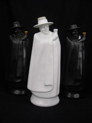 3 Wedgwood Pottery Figural Decanters 14d4db