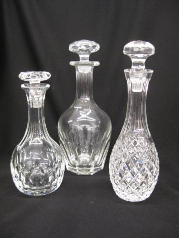 3 Cut Crystal Decanters man in 14d4dc