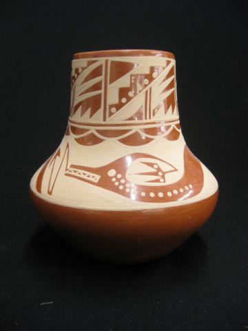 Indian Pottery Vase serpent and geometric