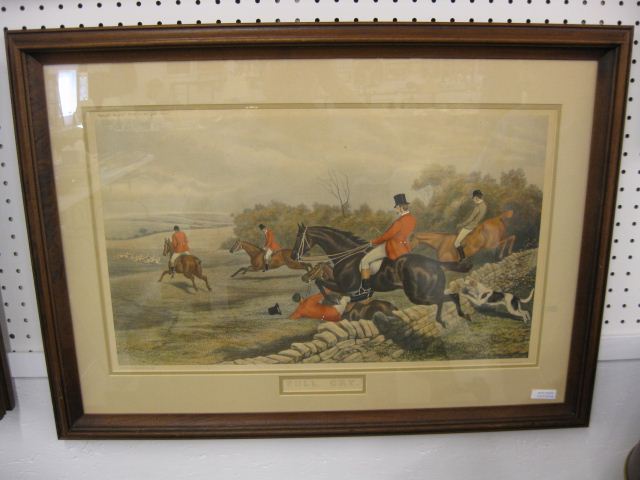 Fox Hunt Lithograph ''Full Cry''