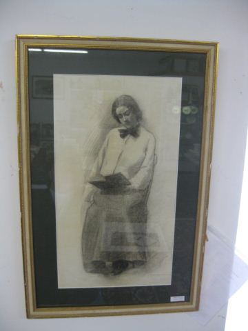 Louisa M. Gibson Pratt pencil drawing