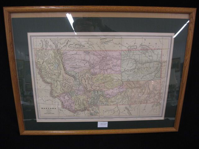 Handcolored Map of Montana by George 14d5a6
