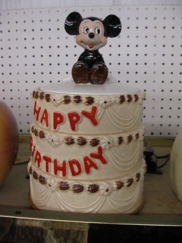 Mickey Mouse Birthday Cookie Jar