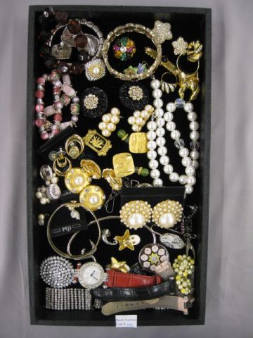 Lot of Estate Costume Jewelry includeswatch