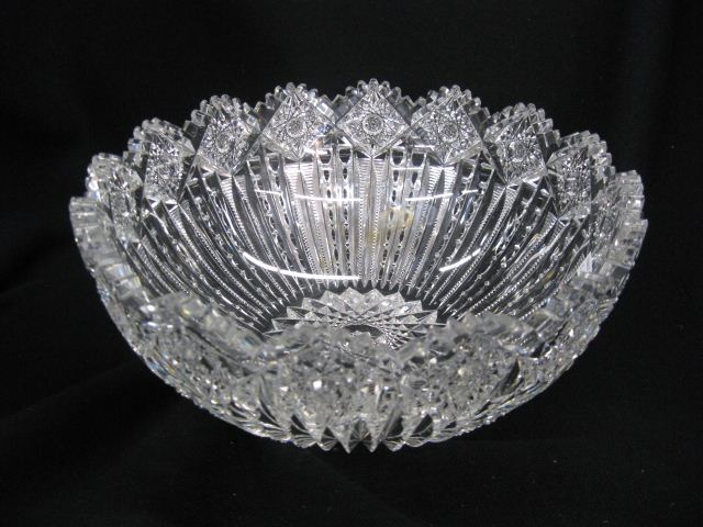 Cut Glass Bowl gorgeous design brilliant