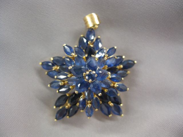 Sapphire Pendant marquise shape