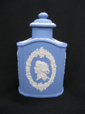 Wedgwood Blue Jasperware Tea Caddy 14d5f9