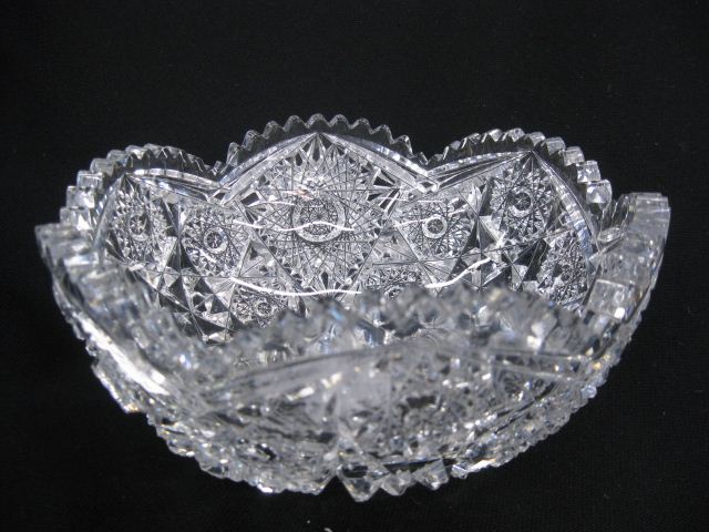 Cut Glass Bowl elaborate overall