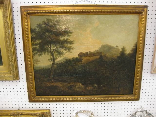 19th Century Oil on Canvas landscape