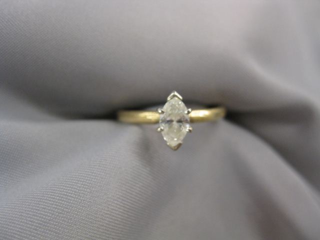 Diamond Solitaire .59 carat marquise