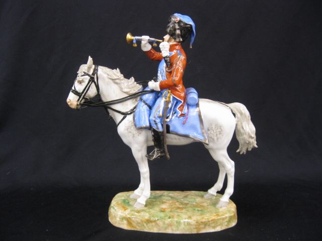 Dresden Porcelain Figurine of Militaryofficer