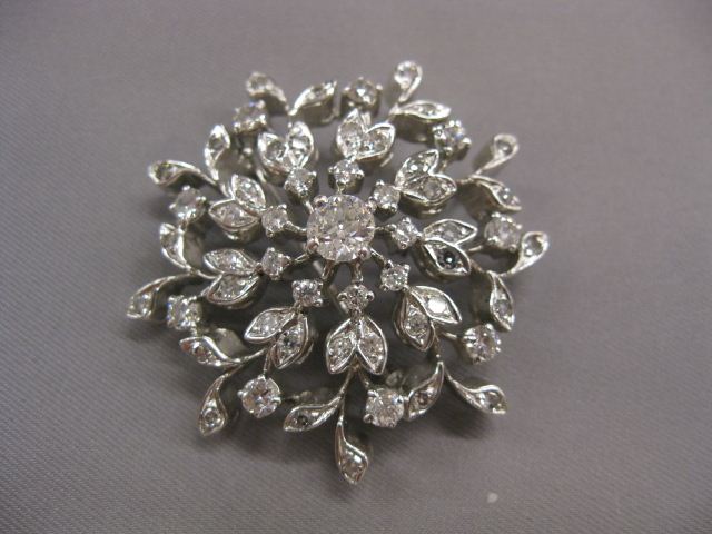 Diamond Brooch 56 diamonds totaling