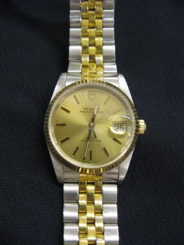 Tudor Man's Gold & Stainless Wristwatch