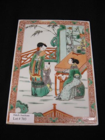 Chinese Handpainted Porcelain Plaque