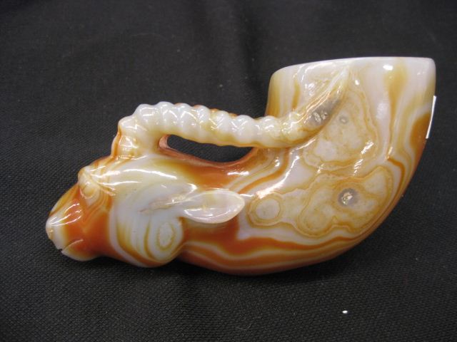 Chinese Carved Agate Libation Cup