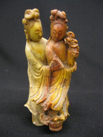 Chinese Carved Soapstone Figurine 14d6ca