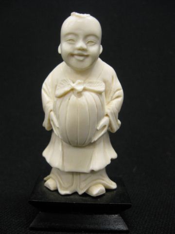 Chinese Carved Figurine of a Boywith 14d6cd