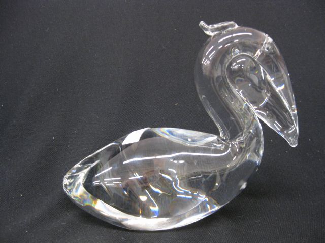 Steuben Crystal Figurine of a Pelican 14d6d7