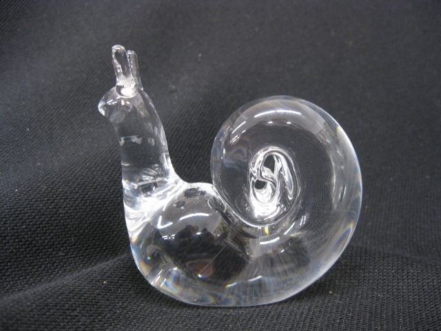 Steuben Crystal Figurine of a Snail