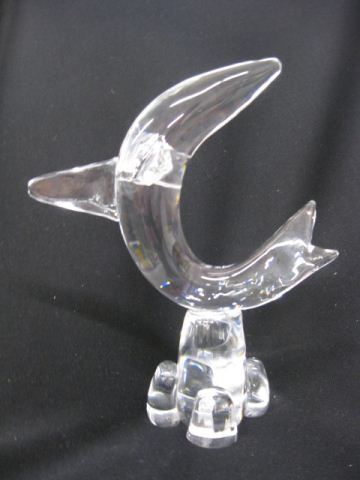 Steuben Crystal Figurine of a shark 14d6d9