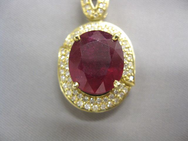 Ruby Diamond Pendant 6 07 carat 14d6e7