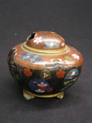 Japanese Cloisonne Censor signed 14d712