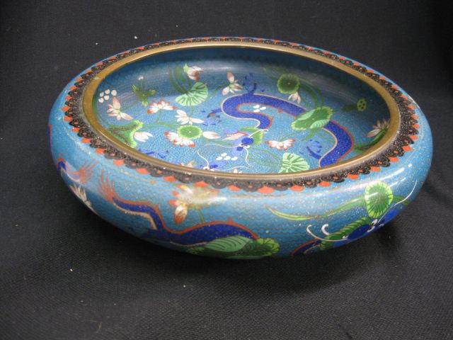 Chinese Cloisonne ''Fighting Dragons''