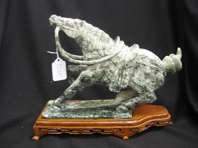 Chinese Carved Jade Horse Figurine