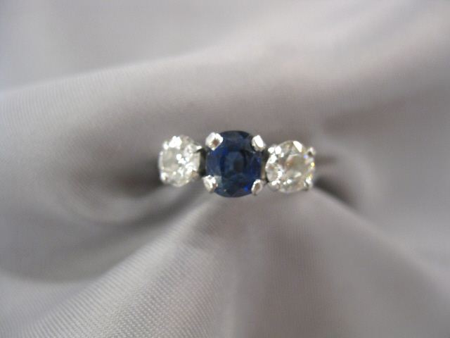 Sapphire Diamond Ring 1 25 cushion 14d731