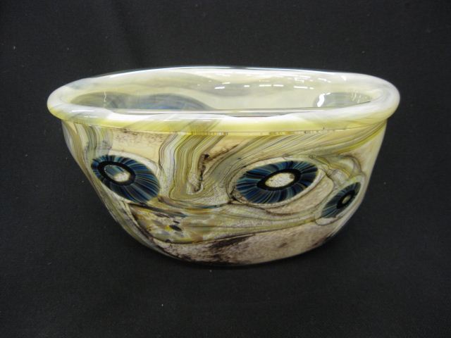 Robert Eickholt Art Glass Bowl