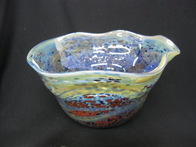 Robert Eickholt Art Glass Bowl 14d73a