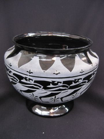 Pilgrim Cameo Art Glass Vase signed 14d741