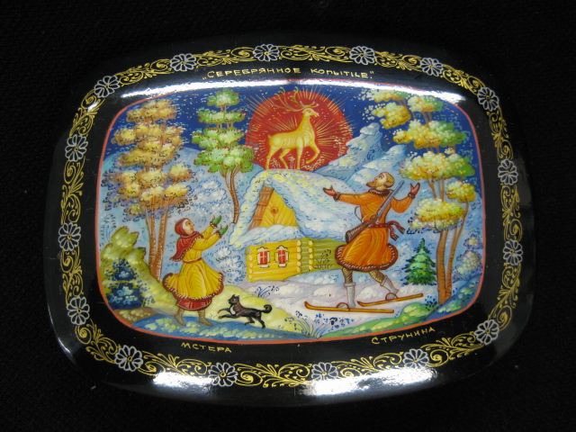 Russian Lacquerware Box fairy tale 14d746