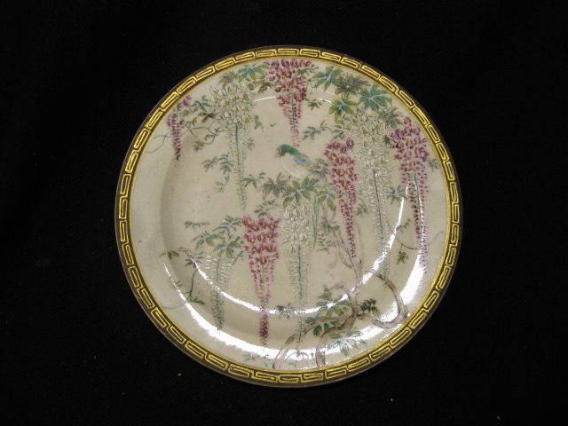 Japanese Satsuma Pottery Plate 14d757