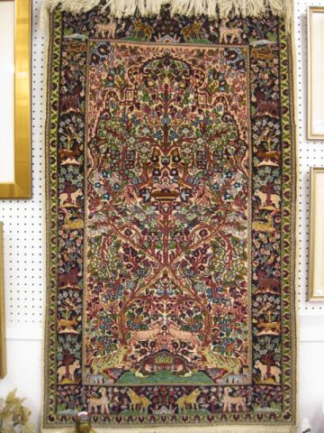Persian Handmade Silk Rug elaborate 14d758