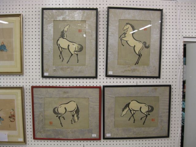 Set of 4 Oriental Woodblock Prints 14d75a