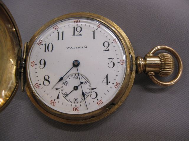 Waltham 14k Gold Pocketwatch hunting