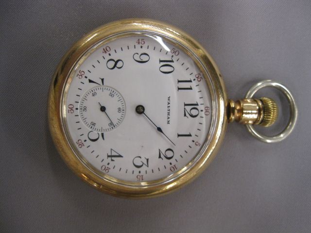 Waltham Pocketwatch gold-filled open